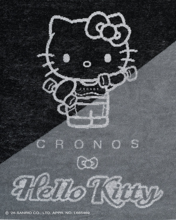 CRONOS × HELLO KITTY BIG TOWEL【BLACK】
