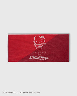 CRONOS × HELLO KITTY BIG TOWEL【RED】