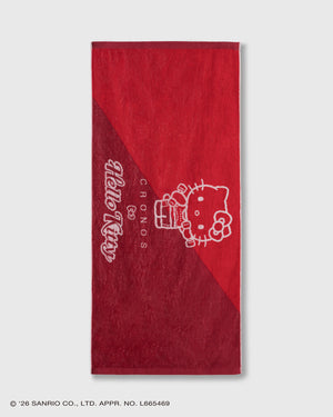 CRONOS × HELLO KITTY BIG TOWEL【RED】
