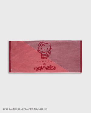 CRONOS × HELLO KITTY BIG TOWEL【RED】