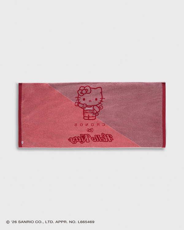 CRONOS × HELLO KITTY BIG TOWEL【RED】