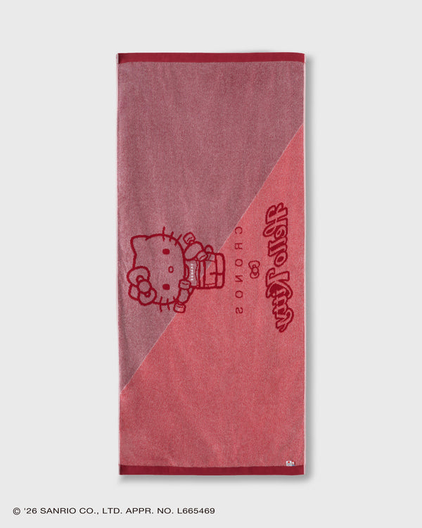CRONOS × HELLO KITTY BIG TOWEL【RED】