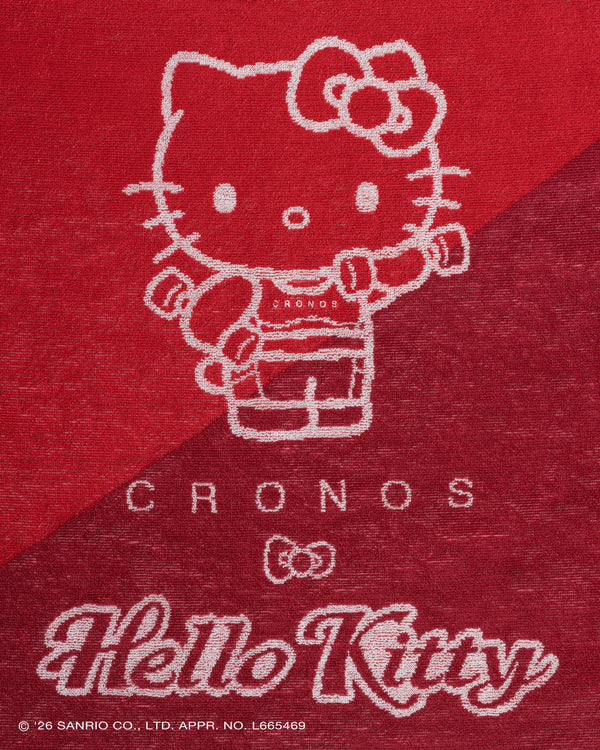 CRONOS × HELLO KITTY BIG TOWEL【RED】