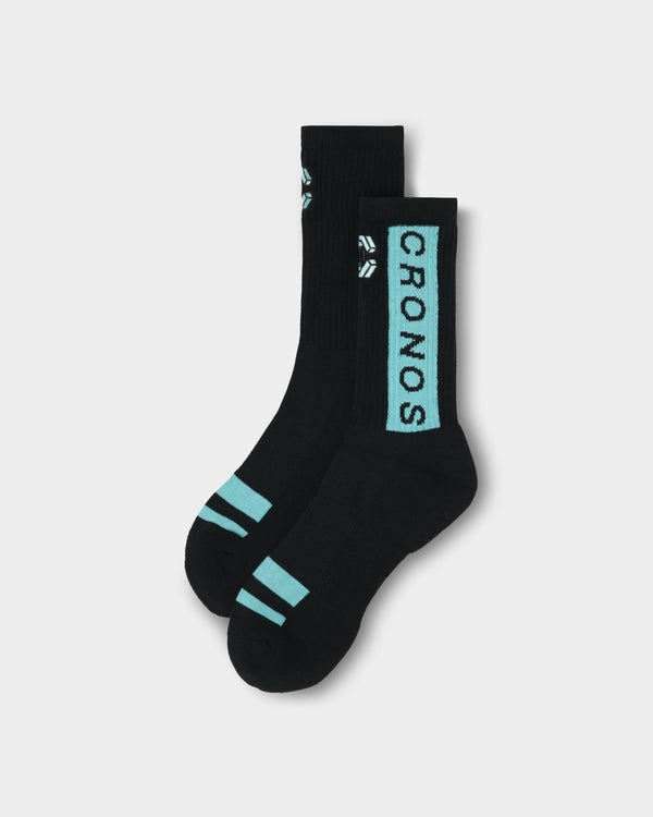 CRONOS BLOCK LOGO SOCKS【T.BLUE】