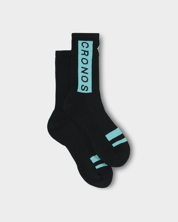 CRONOS BLOCK LOGO SOCKS【T.BLUE】