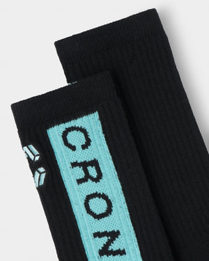 CRONOS BLOCK LOGO SOCKS【T.BLUE】
