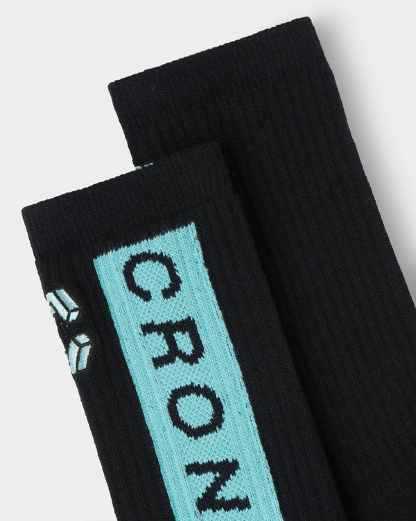 CRONOS BLOCK LOGO SOCKS【T.BLUE】