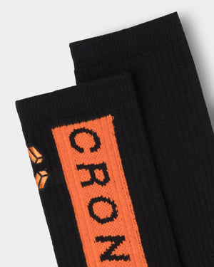 CRONOS BLOCK LOGO SOCKS【ORANGE】