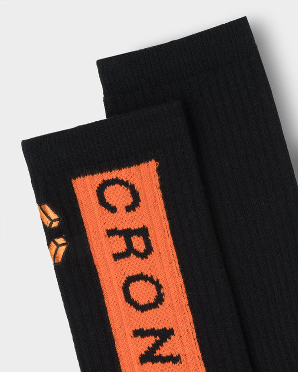 CRONOS BLOCK LOGO SOCKS【ORANGE】