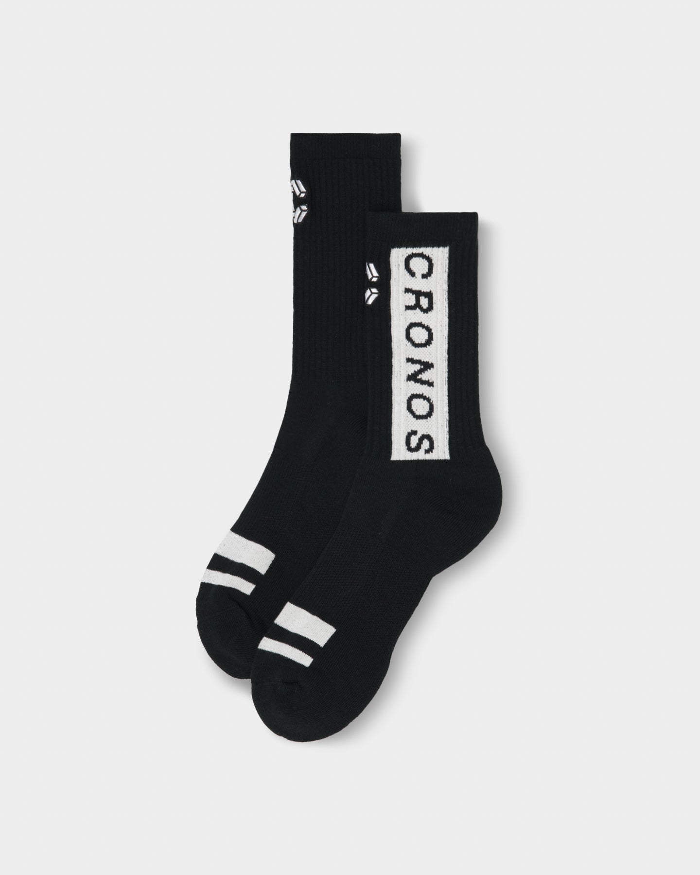 CRONOS BLOCK LOGO SOCKS【BLACK】