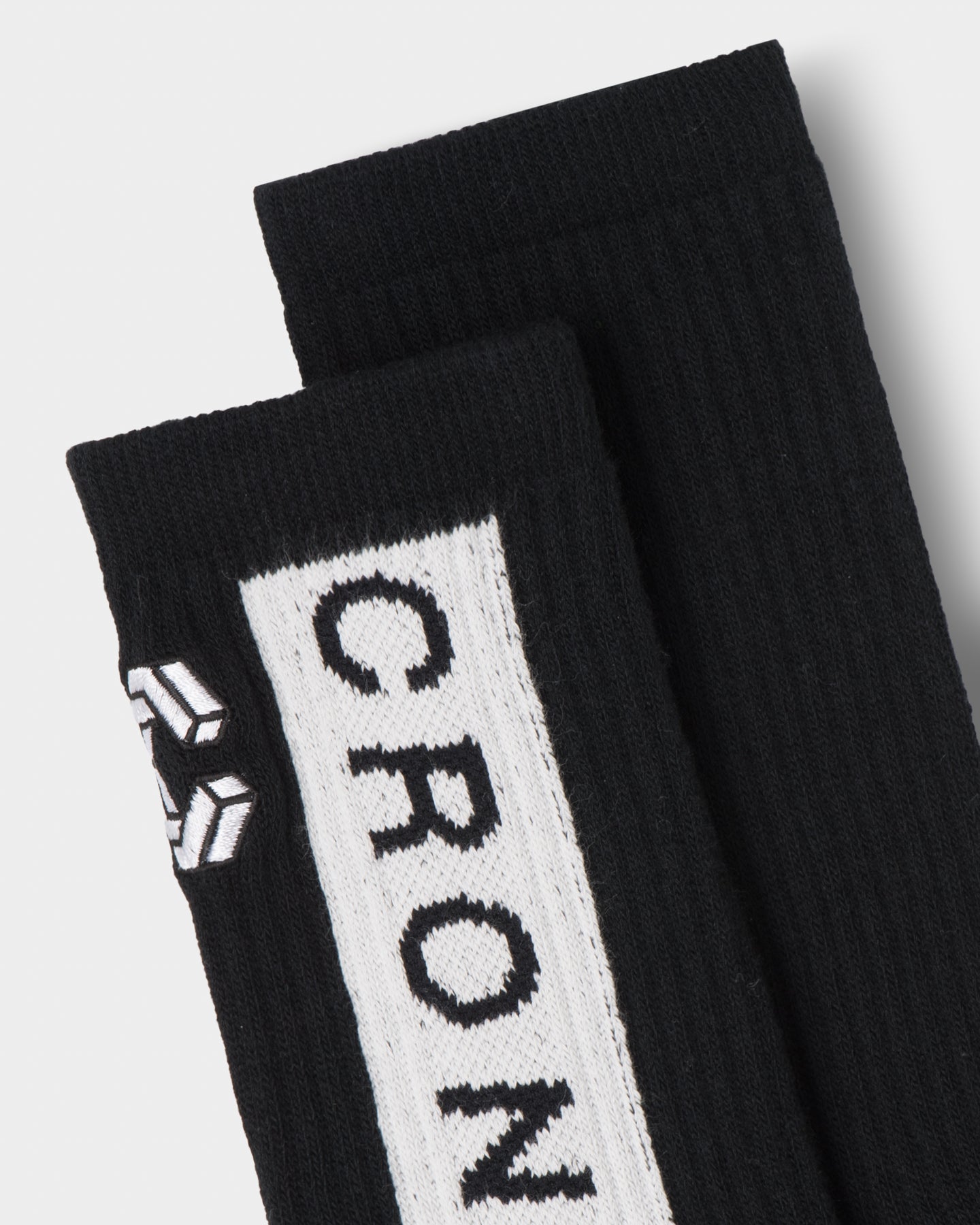 CRONOS BLOCK LOGO SOCKS【BLACK】