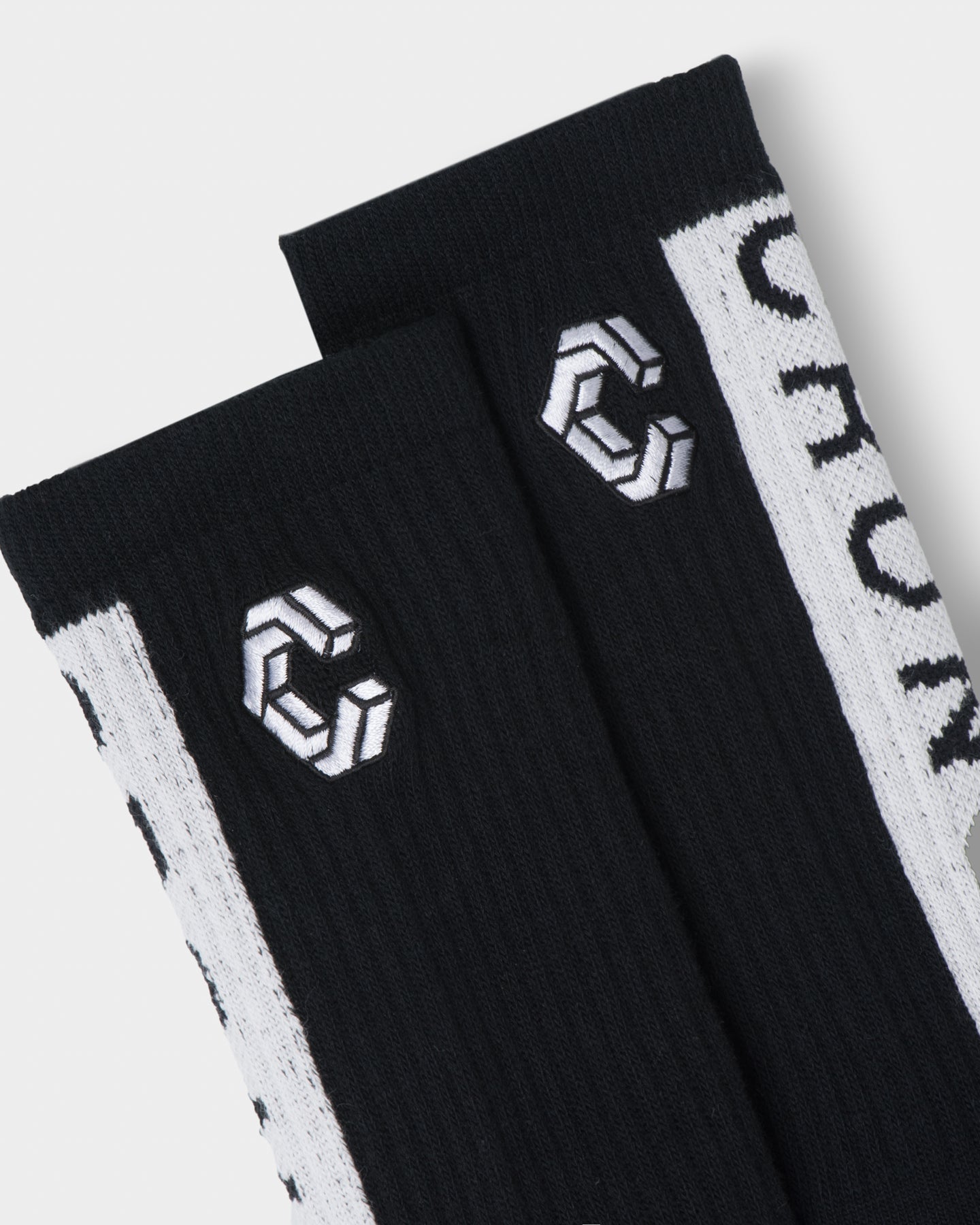 CRONOS BLOCK LOGO SOCKS【BLACK】