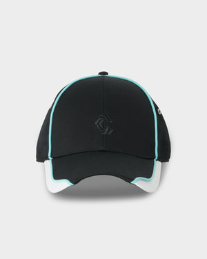 CRONOS PIPED CAP【BLACK×WHITE】