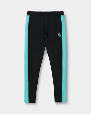 CRONOS BOLD LINE SKINNY PANTS【BLACK×T.BLUE】