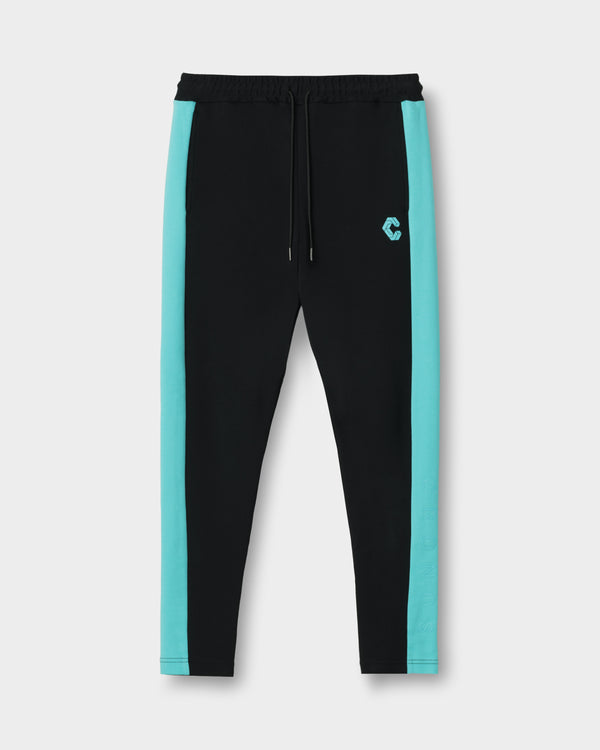 CRONOS BOLD LINE SKINNY PANTS【BLACK×T.BLUE】