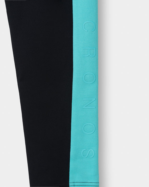 CRONOS BOLD LINE SKINNY PANTS【BLACK×T.BLUE】