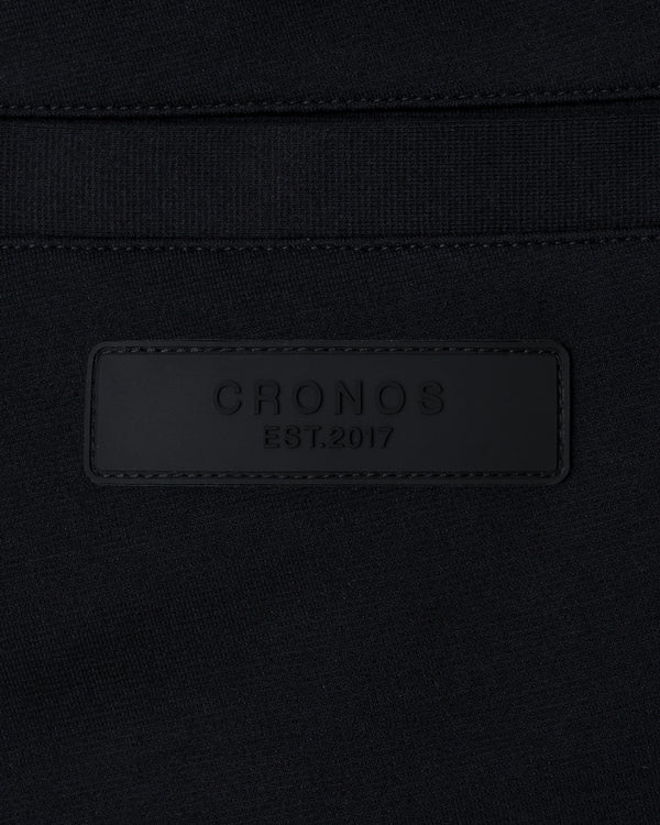 CRONOS BOLD LINE SKINNY PANTS【BLACK×T.BLUE】