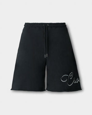 CRONOS SCRIPT RAW HEM SHORTS【BLACK】