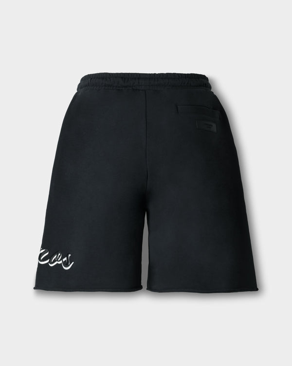 CRONOS SCRIPT RAW HEM SHORTS【BLACK】