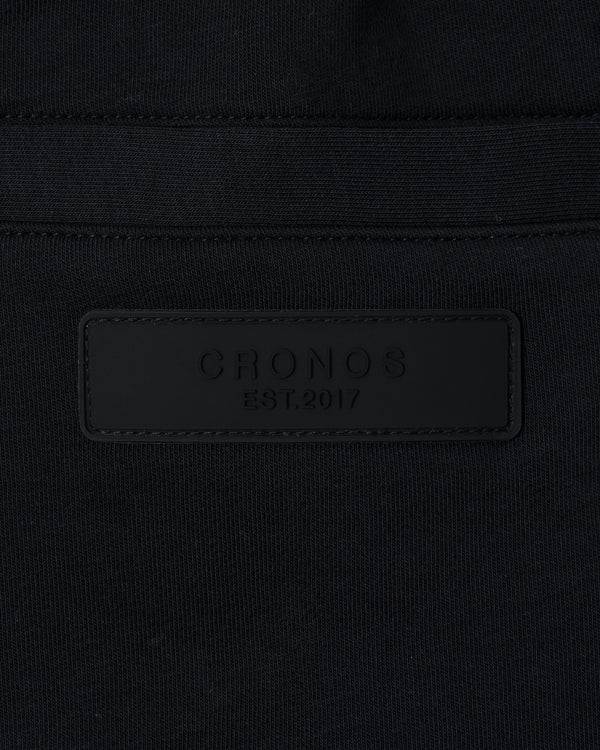 CRONOS SCRIPT RAW HEM SHORTS【BLACK】