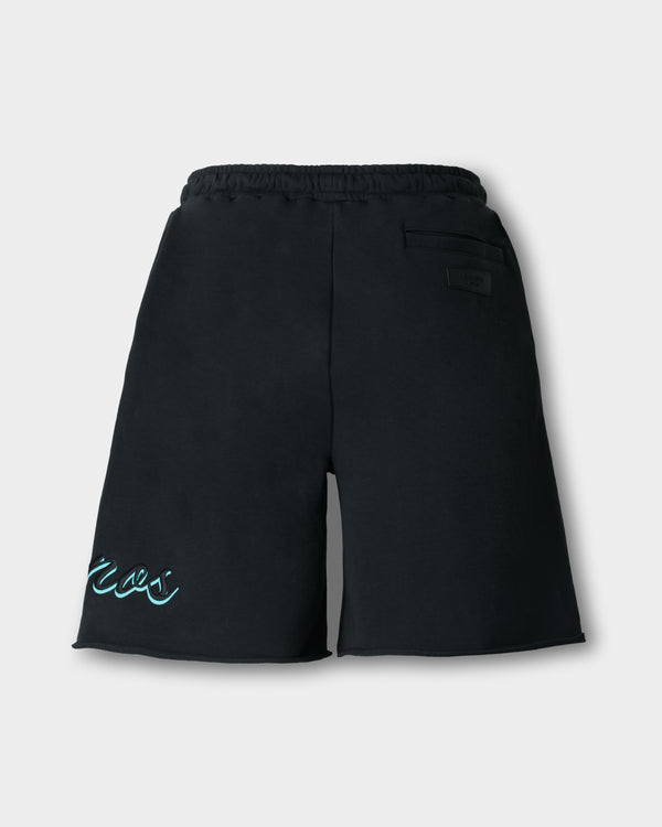 CRONOS SCRIPT RAW HEM SHORTS【BLACK×T.BLUE】