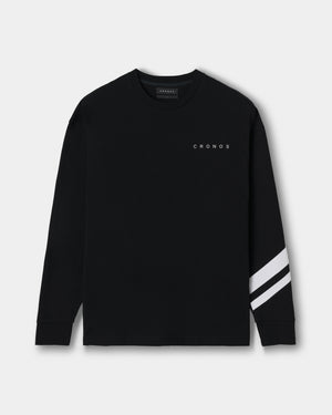 CRONOS VECTOR LINE L/S TEE【BLACK】