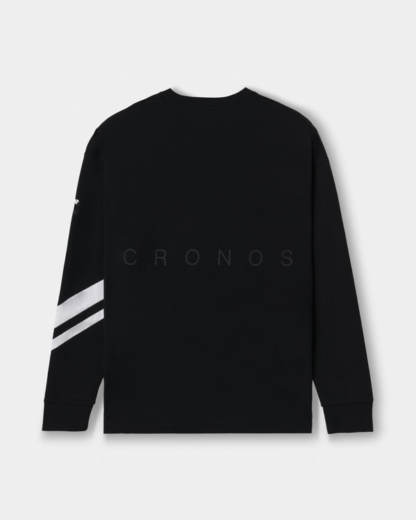 CRONOS VECTOR LINE L/S TEE【BLACK】