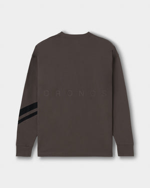 CRONOS VECTOR LINE L/S TEE【BROWN】
