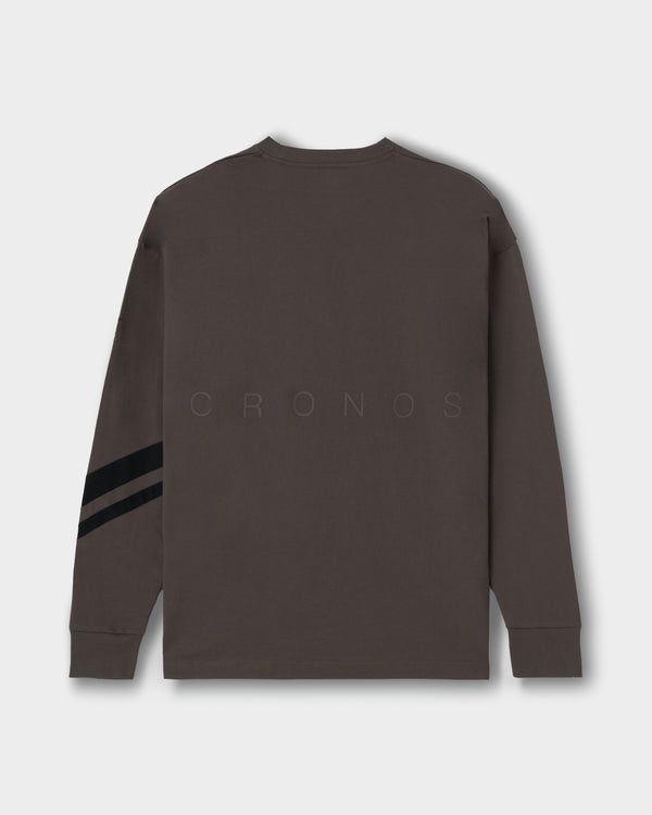 CRONOS VECTOR LINE L/S TEE【BROWN】