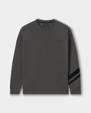 CRONOS VECTOR LINE L/S TEE【D.GRAY】