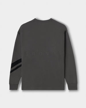 CRONOS VECTOR LINE L/S TEE【D.GRAY】