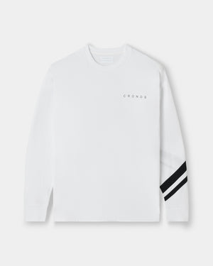 CRONOS VECTOR LINE L/S TEE【WHITE】
