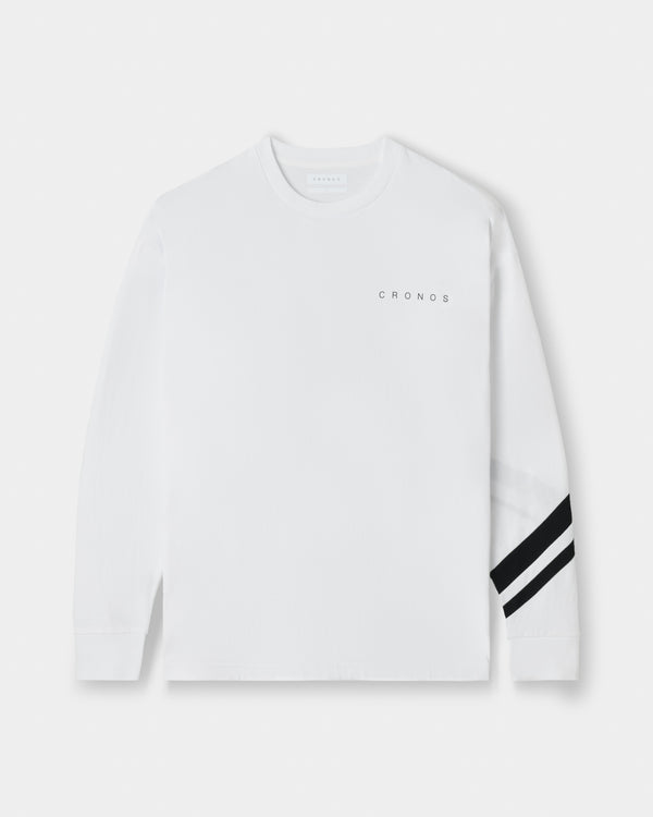 CRONOS VECTOR LINE L/S TEE【WHITE】