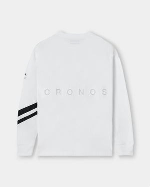 CRONOS VECTOR LINE L/S TEE【WHITE】