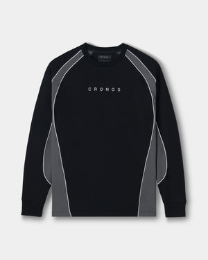 CRONOS ELEMENT L/S TEE【BLACK×GRAY】