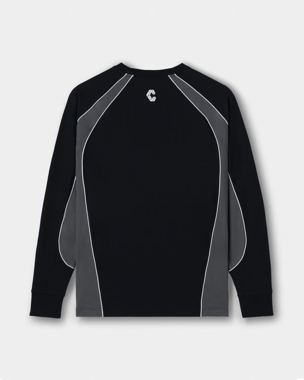 CRONOS ELEMENT L/S TEE【BLACK×GRAY】