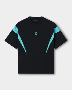 CRONOS CONTOUR S/S TEE【BLACK×T.BLUE】