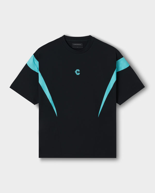 CRONOS CONTOUR S/S TEE【BLACK×T.BLUE】