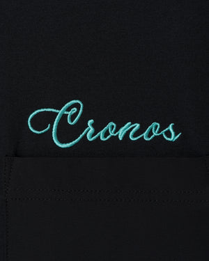 CRONOS SCRIPT POCKET S/S TEE【BLACK×T.BLUE】
