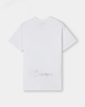 CRONOS SCRIPT POCKET S/S TEE【WHITE】