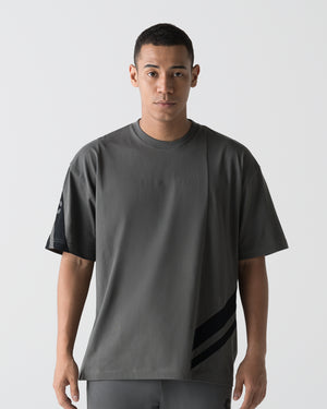 CRONOS VECTOR LINE S/S TEE【D.GRAY】