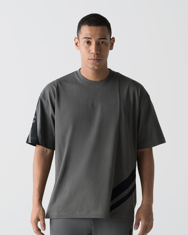 CRONOS VECTOR LINE S/S TEE【D.GRAY】