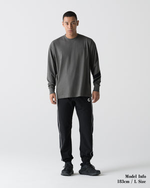 CRONOS VECTOR LINE L/S TEE【D.GRAY】