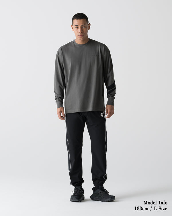 CRONOS VECTOR LINE L/S TEE【D.GRAY】