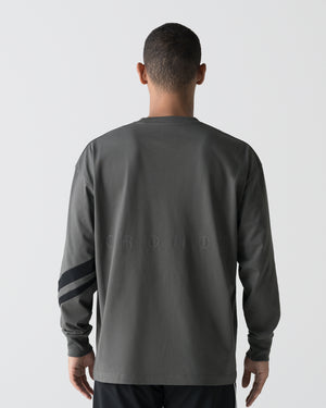 CRONOS VECTOR LINE L/S TEE【D.GRAY】