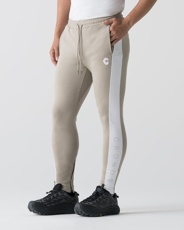 CRONOS BOLD LINE SKINNY PANTS【GREIGE】