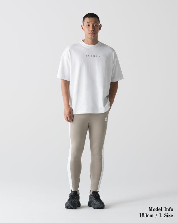 CRONOS BOLD LINE SKINNY PANTS【GREIGE】