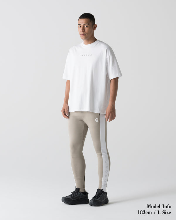 CRONOS BOLD LINE SKINNY PANTS【GREIGE】