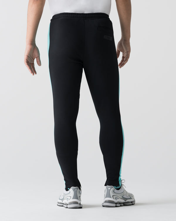 CRONOS BOLD LINE SKINNY PANTS【BLACK×T.BLUE】