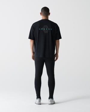 CRONOS BOLD LINE SKINNY PANTS【BLACK×T.BLUE】